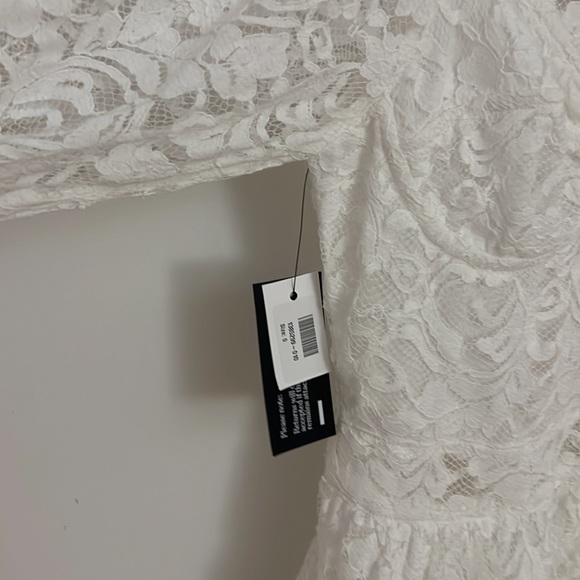 NWT LOVESHACKFANCY Alela cotton-blend corded lace mini dress - Picture 9 of 14